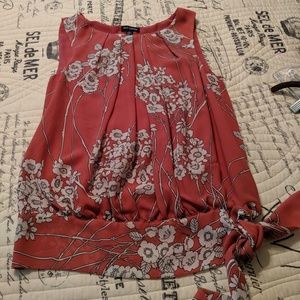 Chiffon floral tank